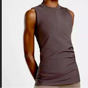 Athleta Bayview Powervita Tank Top Medium M Purple Gray‎ Plum Athleisure Yoga